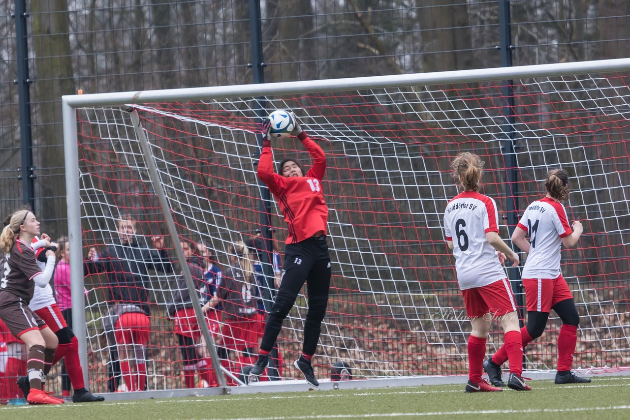 Bild 408 - B-Juniorinnen Walddoerfer - St.Pauli : Ergebnis: 4:1